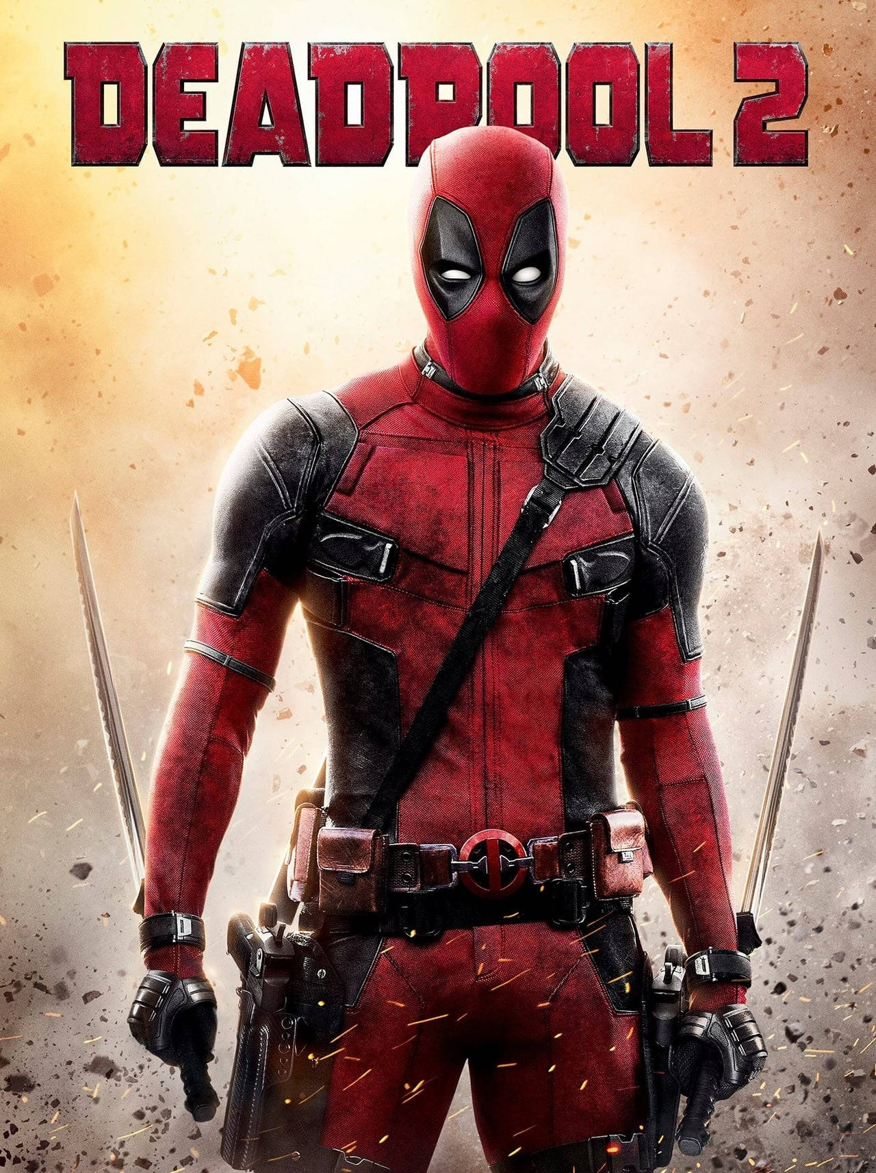 Download Deadpool Movie 2 Swords Poster Wallpaper | Wallpapers.com - Deadpool And Wolverine Bonus X Ray Edition