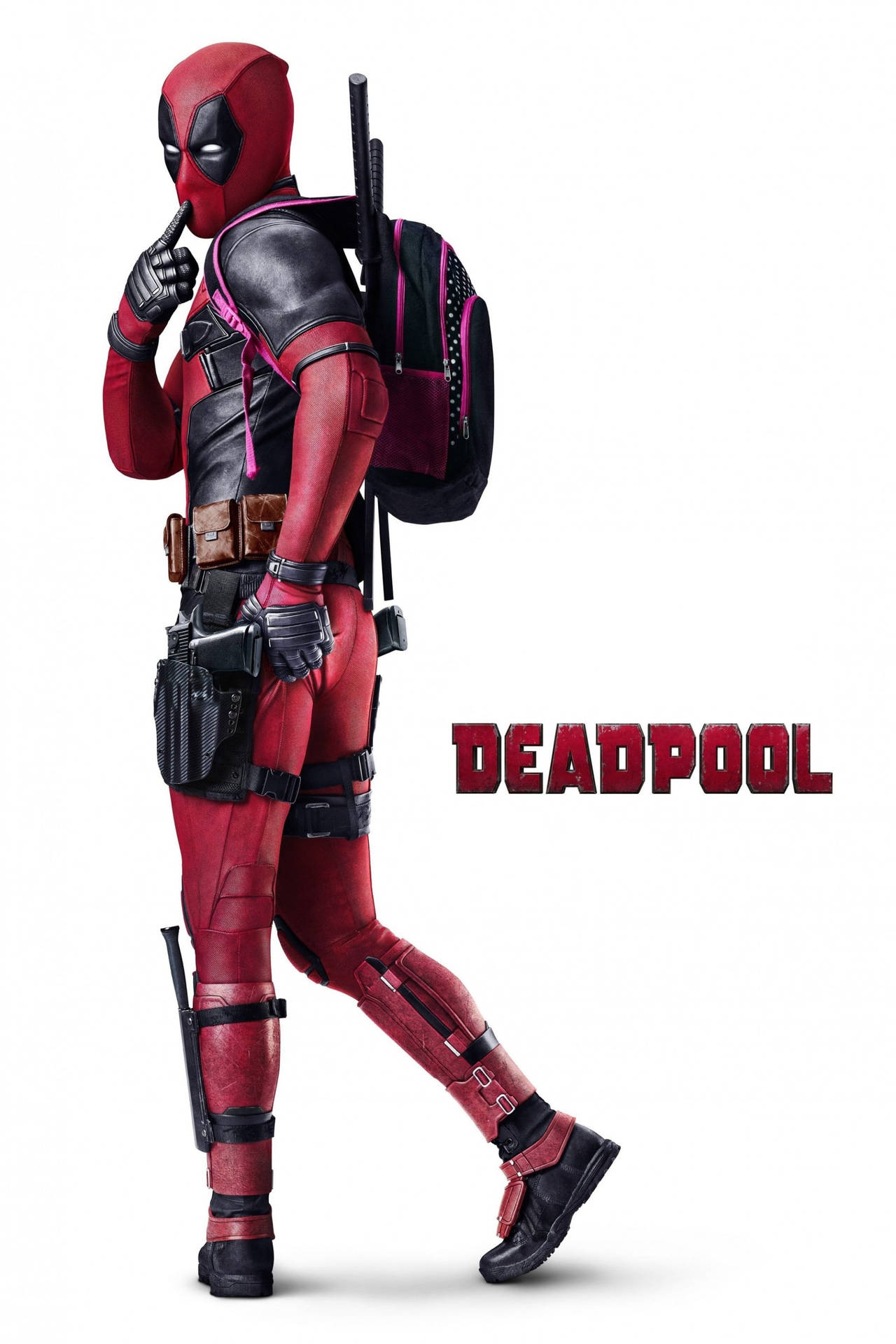 Download Deadpool Movie Looking Behind Wallpaper | Wallpapers.com - Deadpool And Wolverine Bonus X Ray Edition