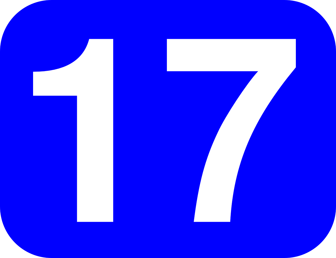 Download Number, Seventeen, 17. Royalty-Free Vector Graphic - Pixabay - What Is 17 Out Of 20 As A Grade