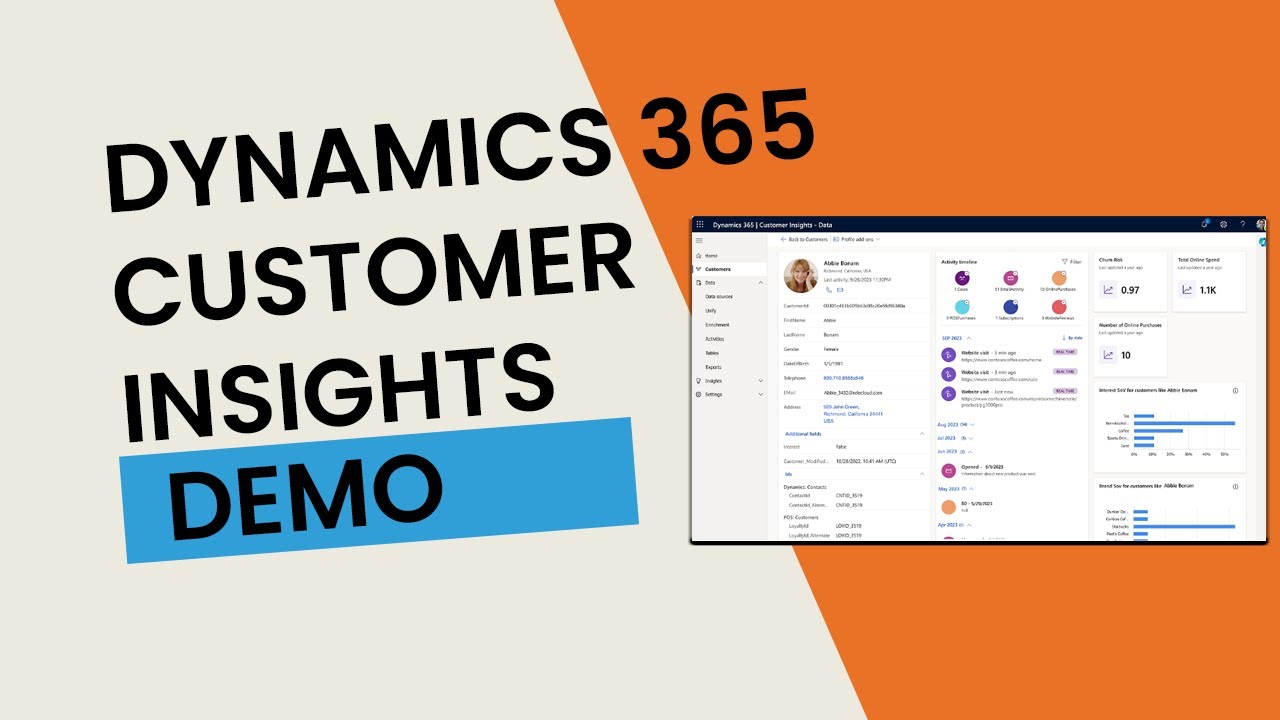 Dynamics 365 Customer Insights Demo - YouTube - 360 Insights Feeds Delivered On Client Content Portal