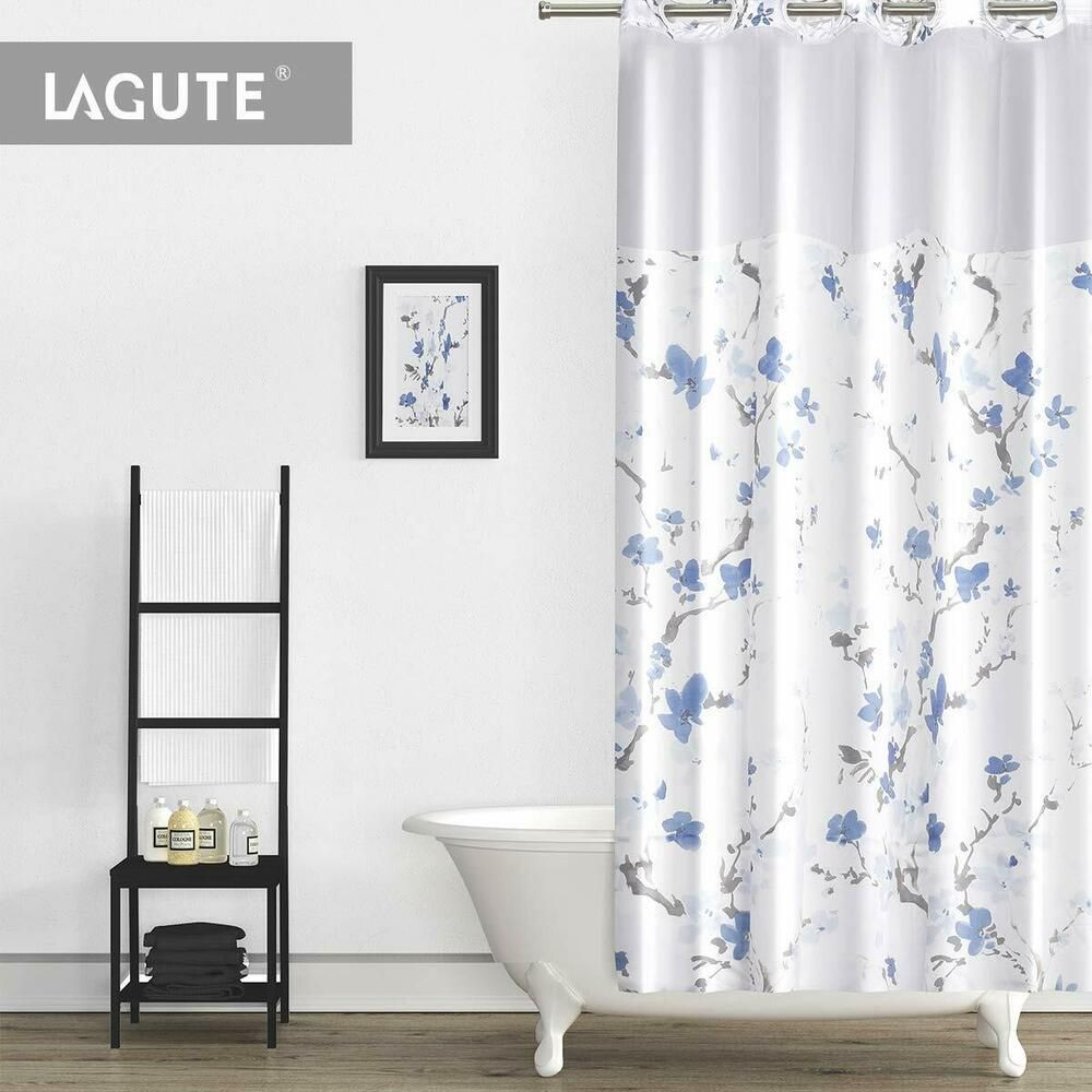 eBay #Sponsored Lagute SnapHook (Hookless) Shower Curtain W/Snap-in - Hookless Shower Curtain Snap Liner Replacement