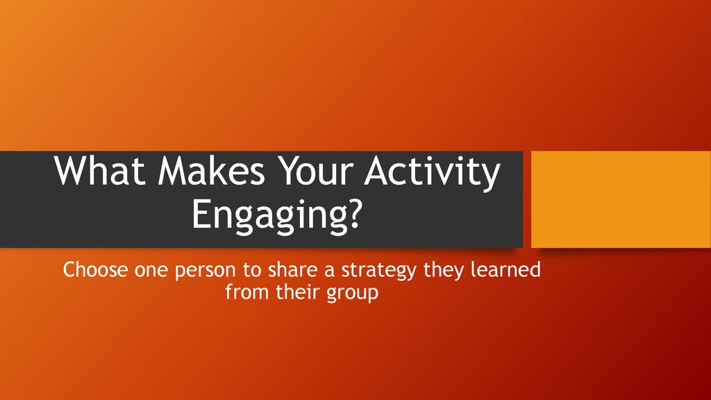 Engagement Strategies - ppt download - Comparing The Benefits And Costs Of Engaging In An Activity