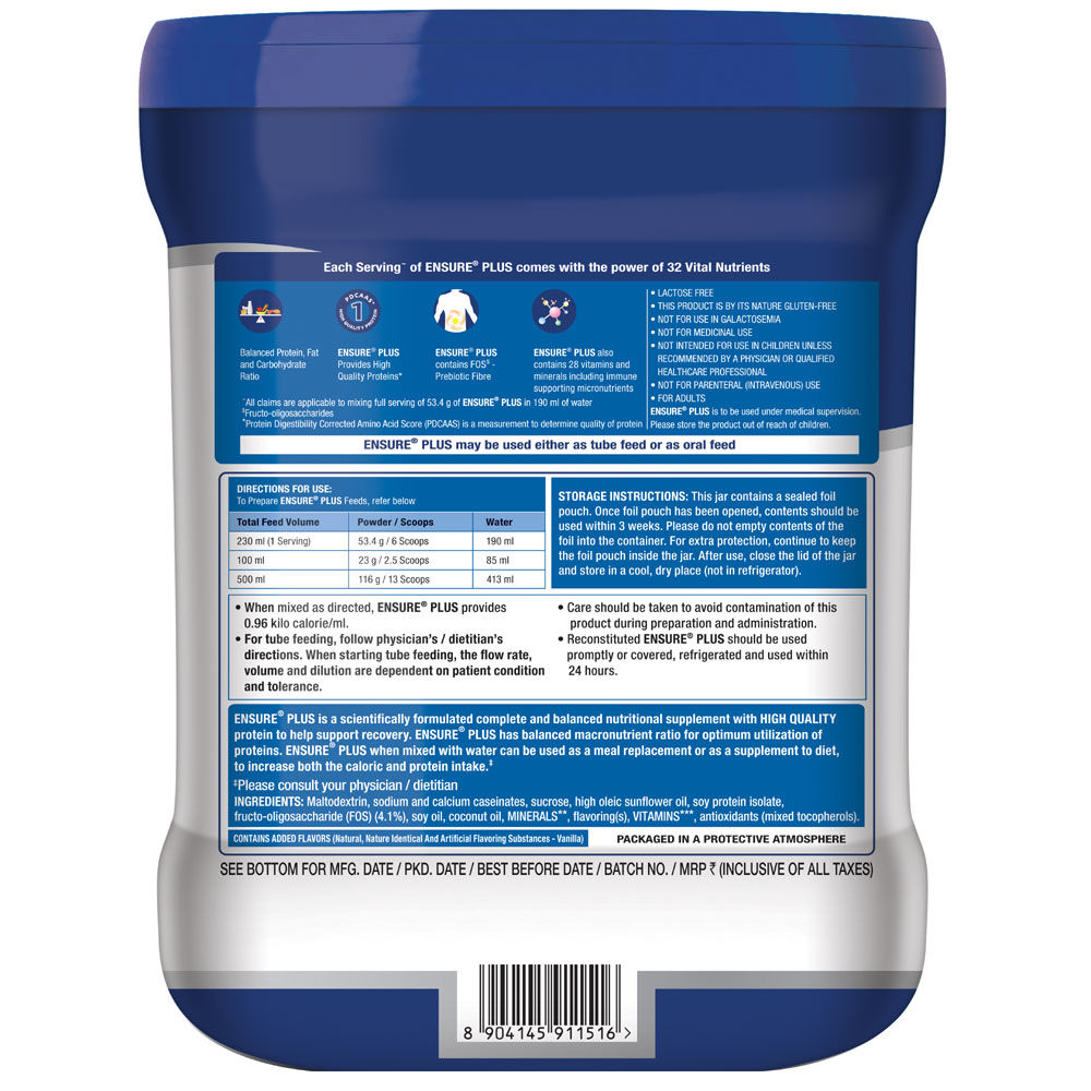 Ensure Plus Nutrition Facts | Besto Blog - How Many Calories In Ensure Plus
