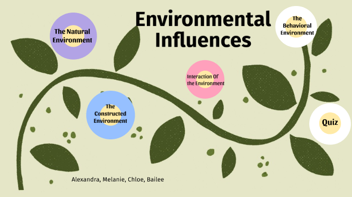 Environmental Influences Include Which Of The Following