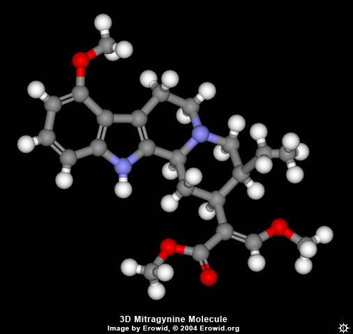 Erowid Plants Vaults : Molecules : mitragynine_3d-mid - How Much Mitragynine In A Gram
