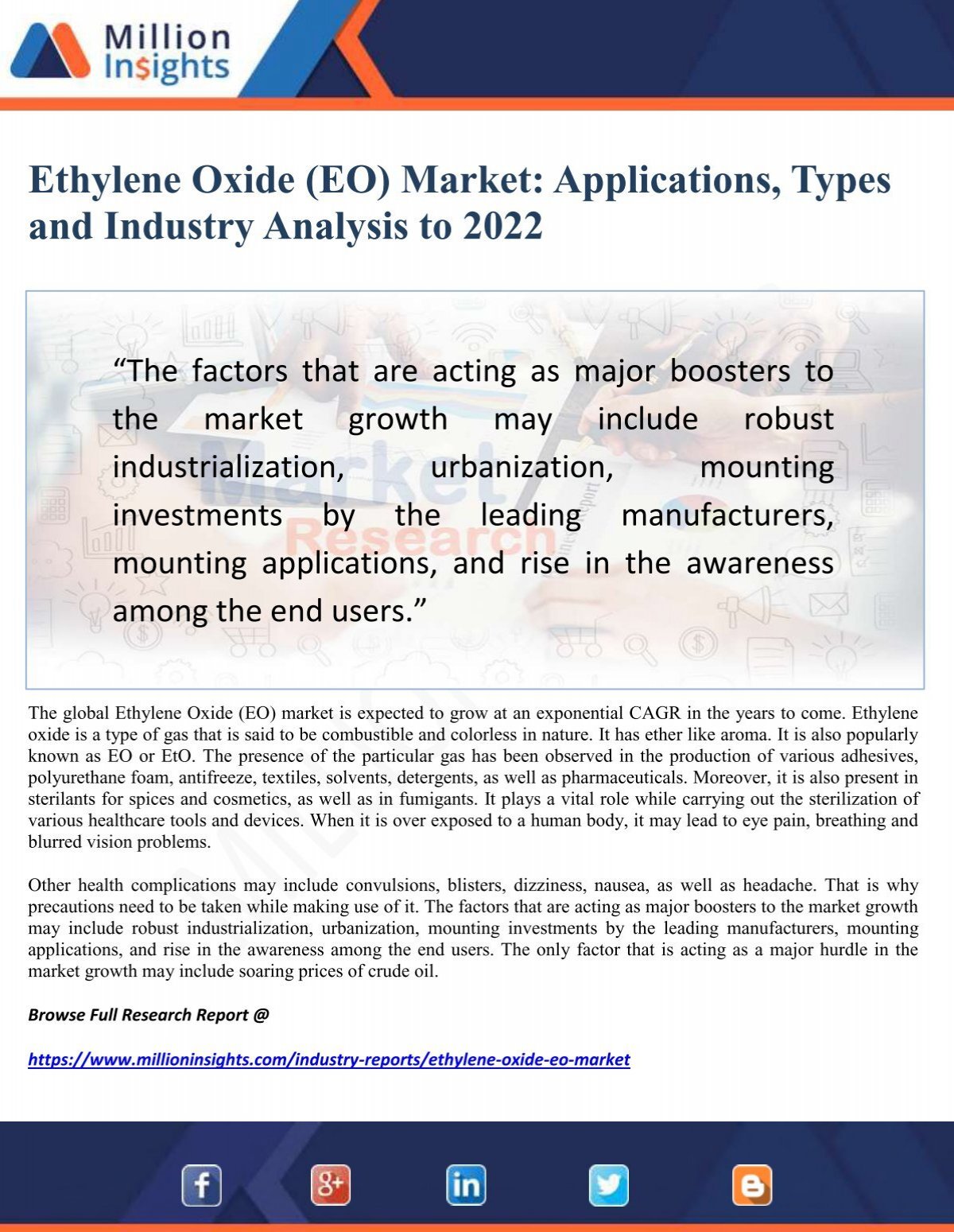 Ethylene Oxide (EO) Market- Applications, Types and Industry Analysis - Ethylene Oxide Industry Capacity And Capex
