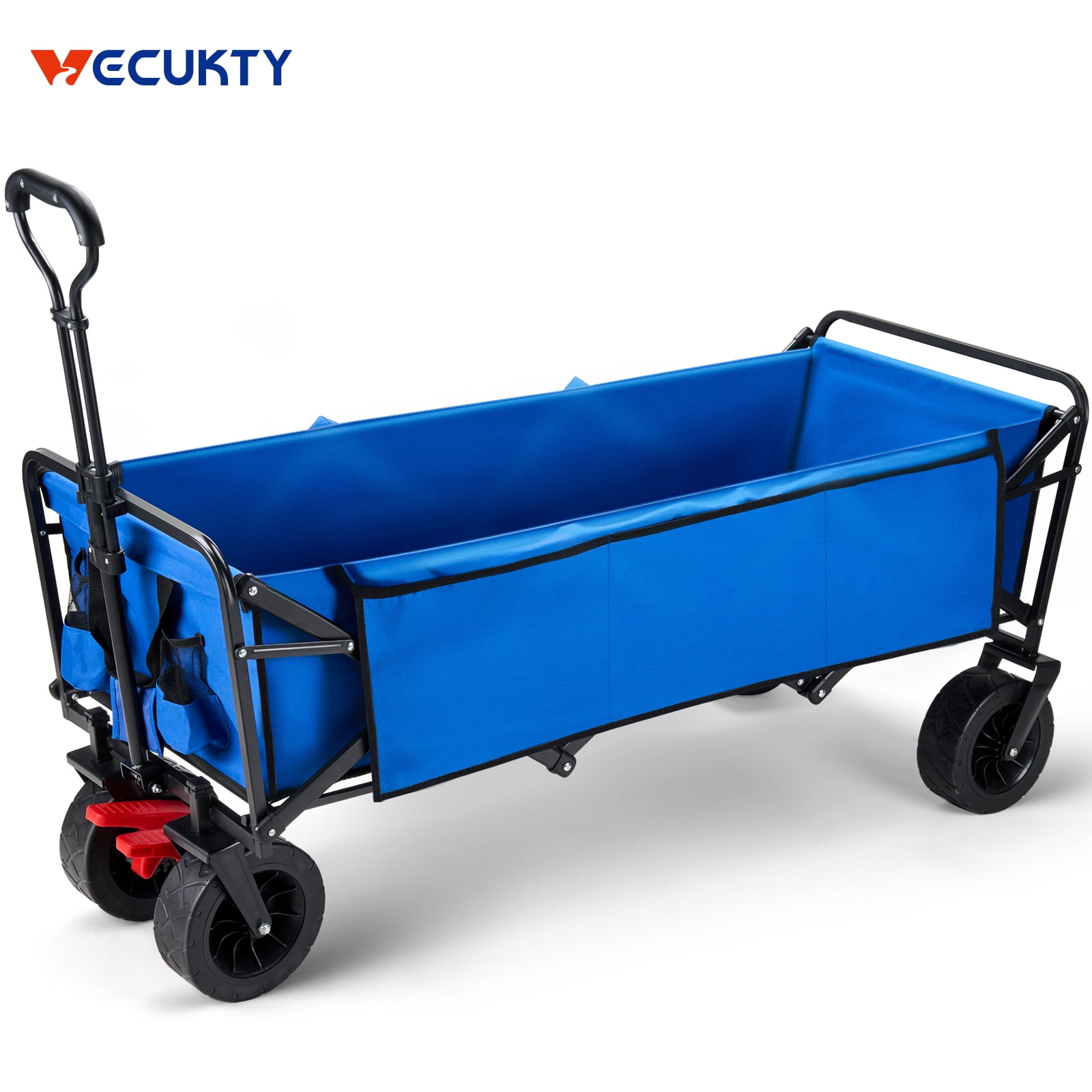 Extra Large Collapsible Garden Cart, VECUKTY Folding Wagon Utility - Do Carts Stay In Your System Longer Than Flower