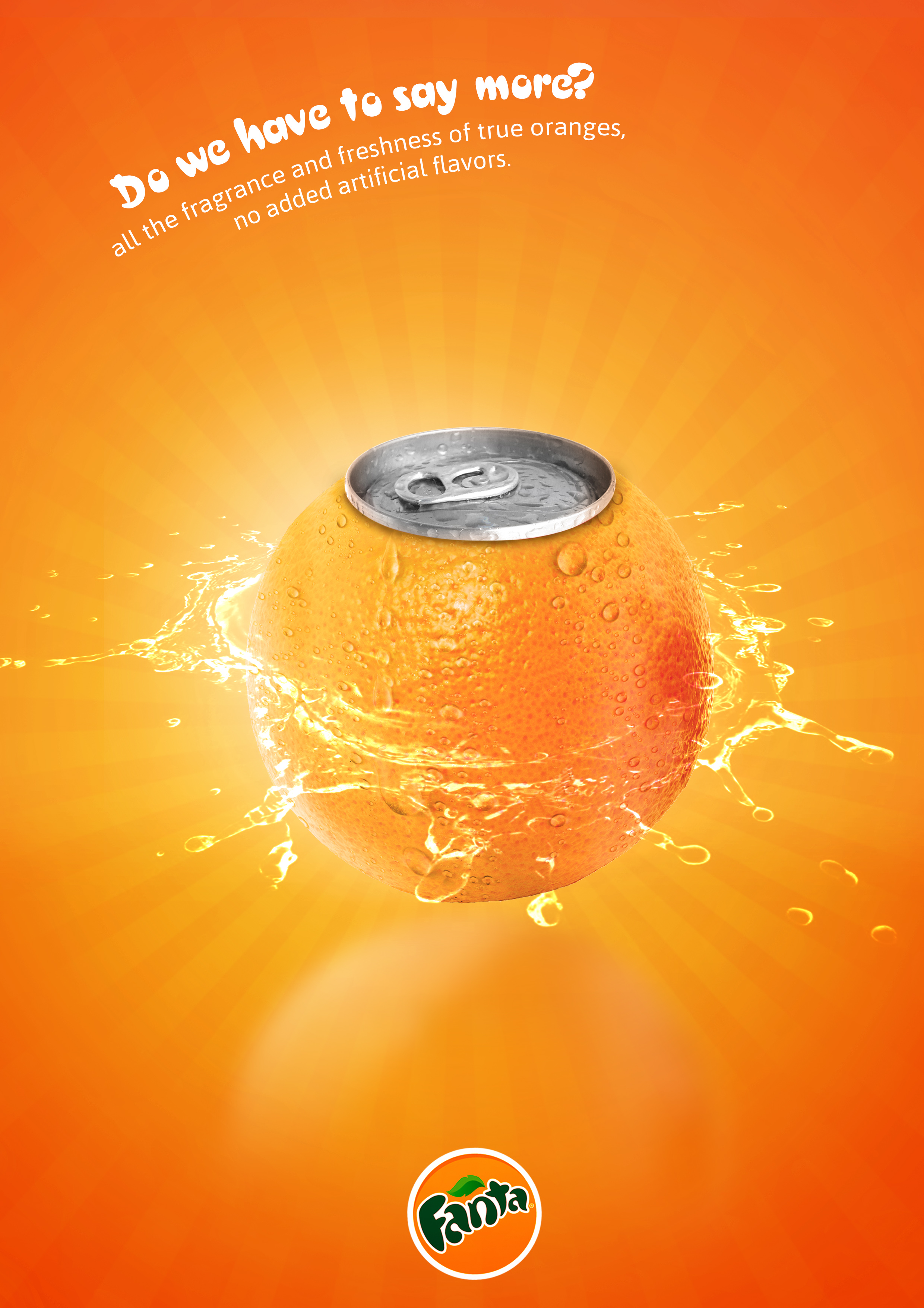 Fanta Print Advert By Istituto Europeo di Design: Oranges | Ads of the - Adds A Trivial Amount Of Sugar