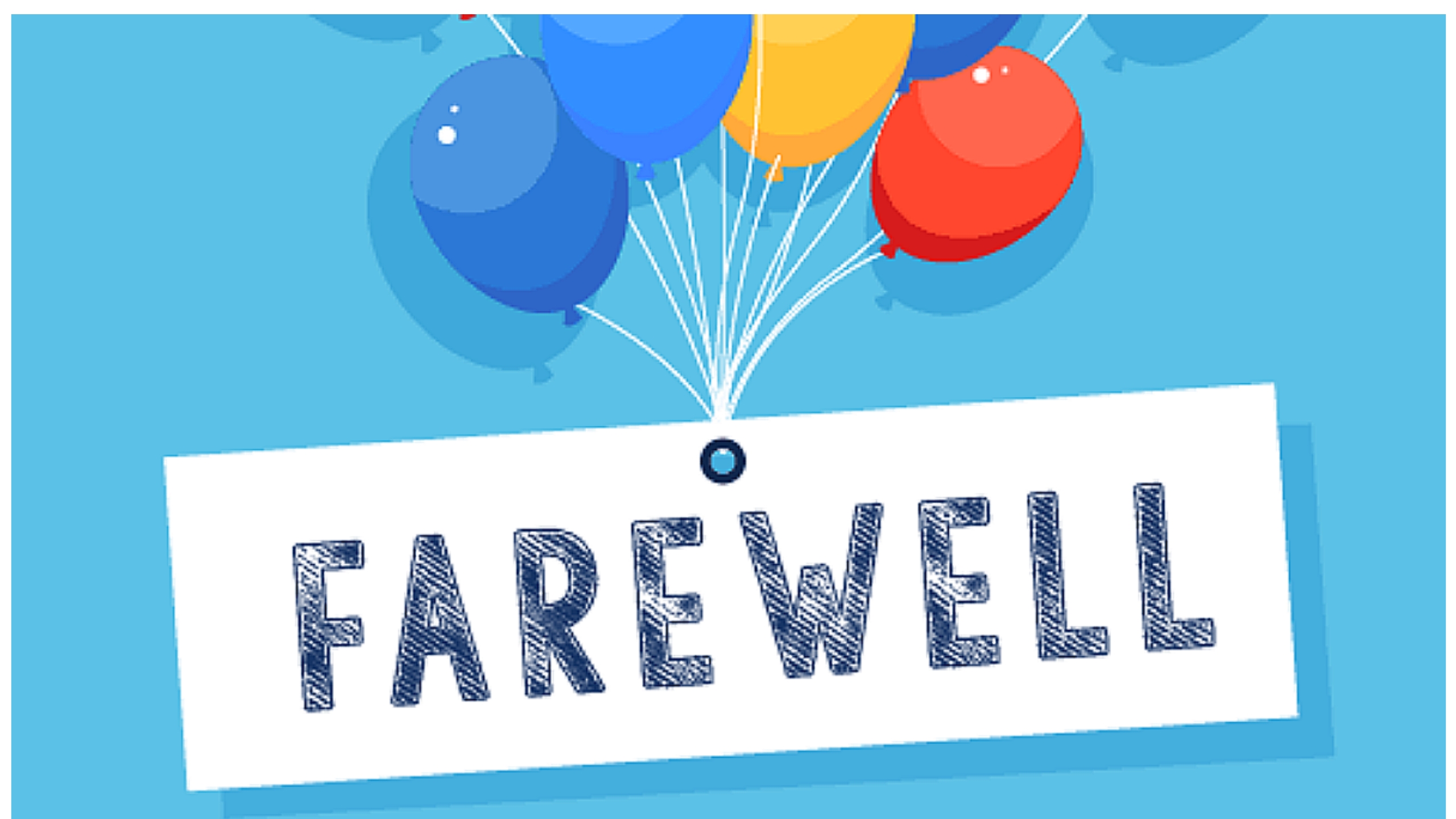 Farewell Colleague - Goodbye After 20 Years Of Business Template