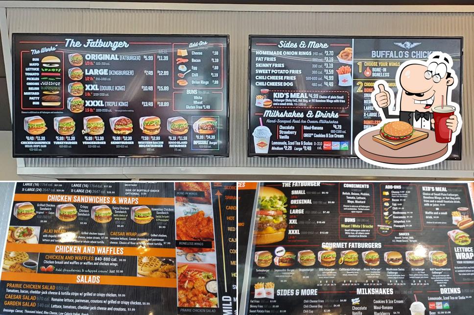 Fatburger & Buffalo's Express in Redmond - Restaurant menu and reviews - Fatburger & Buffalo's Express Fairbanks Menu
