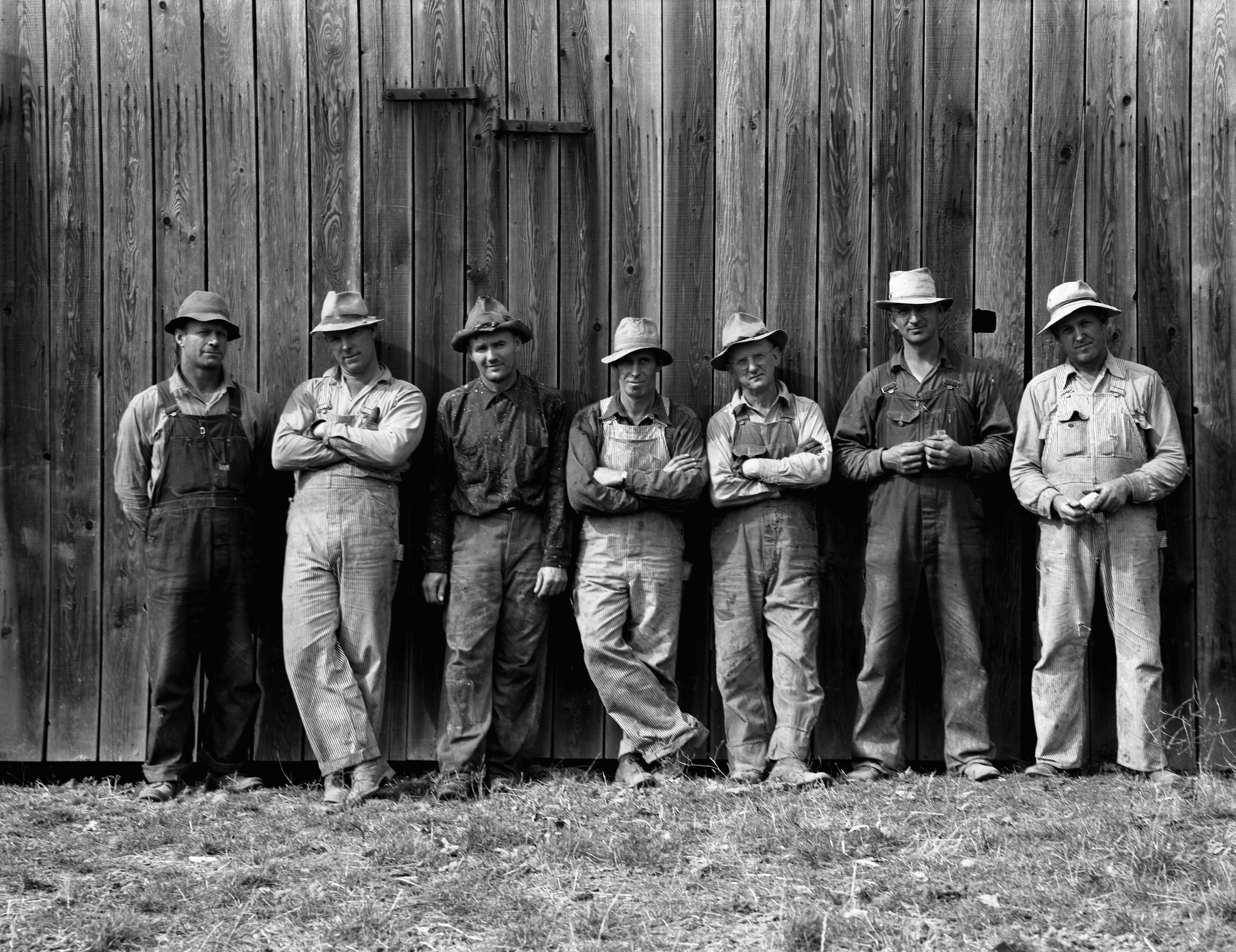 File:Dorothea Lange, Farmers who have bought machinery cooperatively - Farmers And Merchants Bank Westminster Md