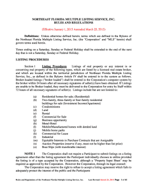 Fillable Online NORTHEAST FLORIDA MULTIPLE LISTING SERVICE INC Fax - Northeast Florida Multiple Listing Service Inc