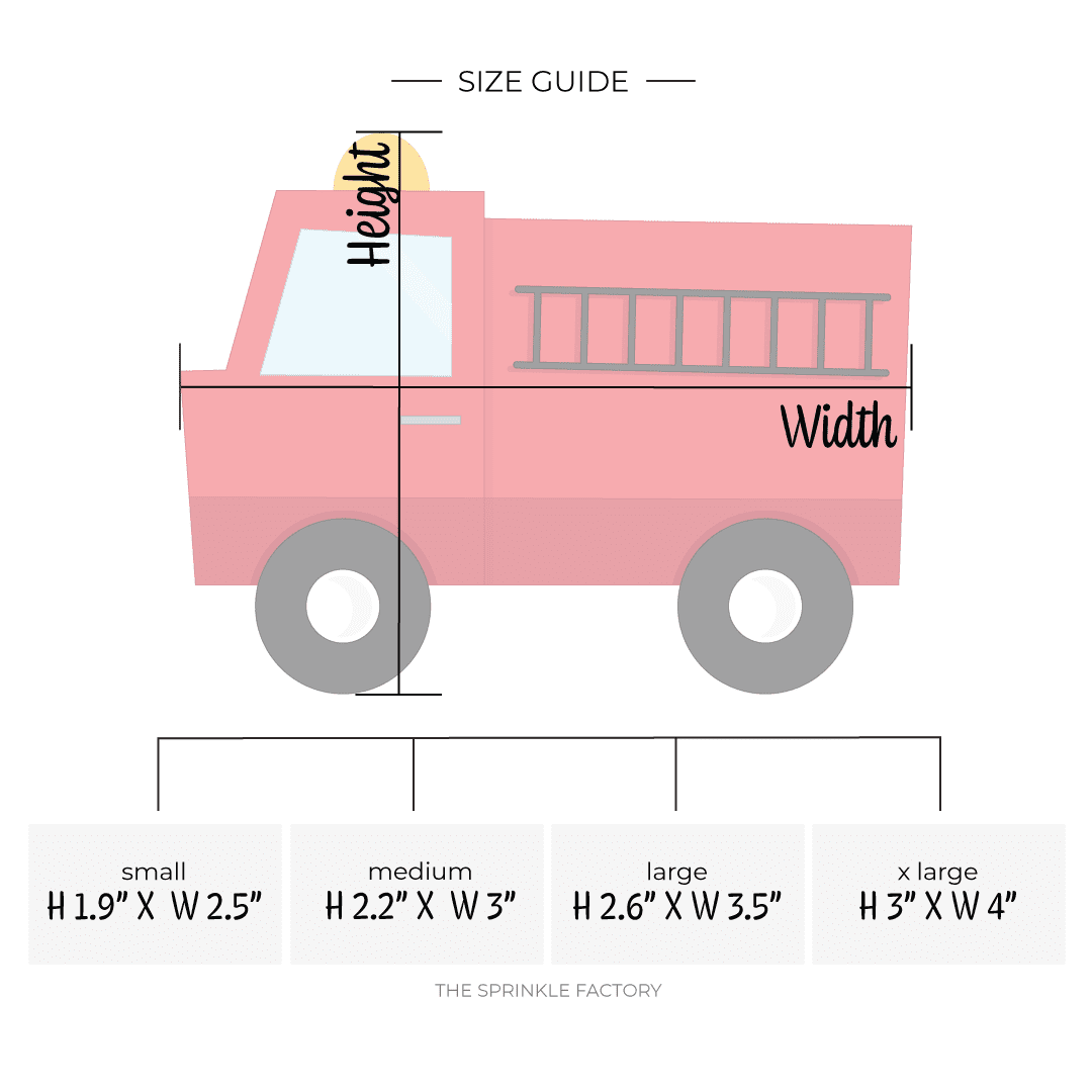 Fire Truck Modern Cutter - The Sprinkle Factory - Average Weight Of A Fire Truck
