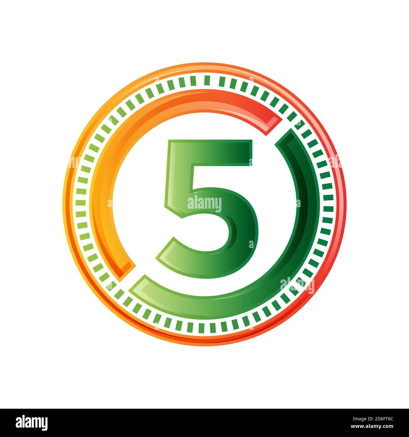 Five Number Logo - 5 Stage Reverse Osmosis System Filters Replacement