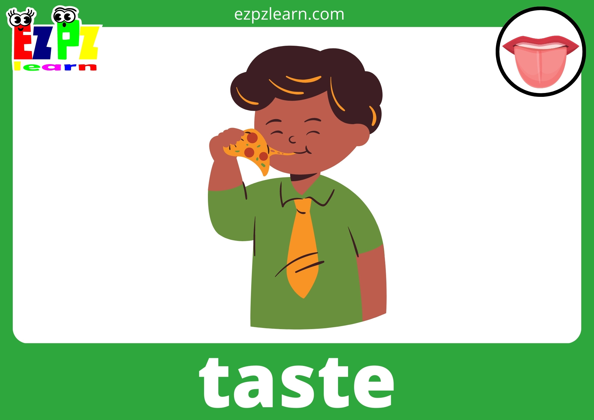 Five Senses - Ezpzlearn.com - Taste Like Candy Sweet Like Fruit