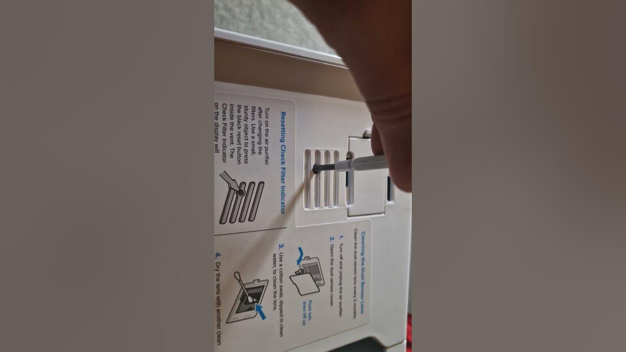 Fixing Levoit PUR131 Air Purifier Filter Reset Red Light - YouTube - How To Reset Levoit Filter Light
