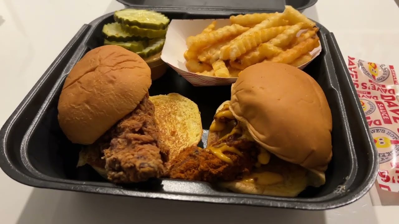 Dave's Hot Chicken 2 Sliders With Fries Calories