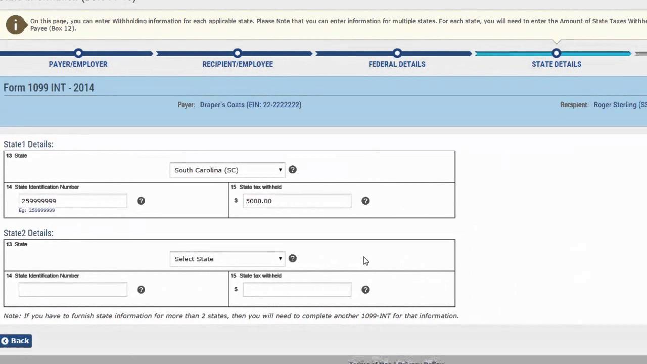 1099 Combined Federal State Filing Program