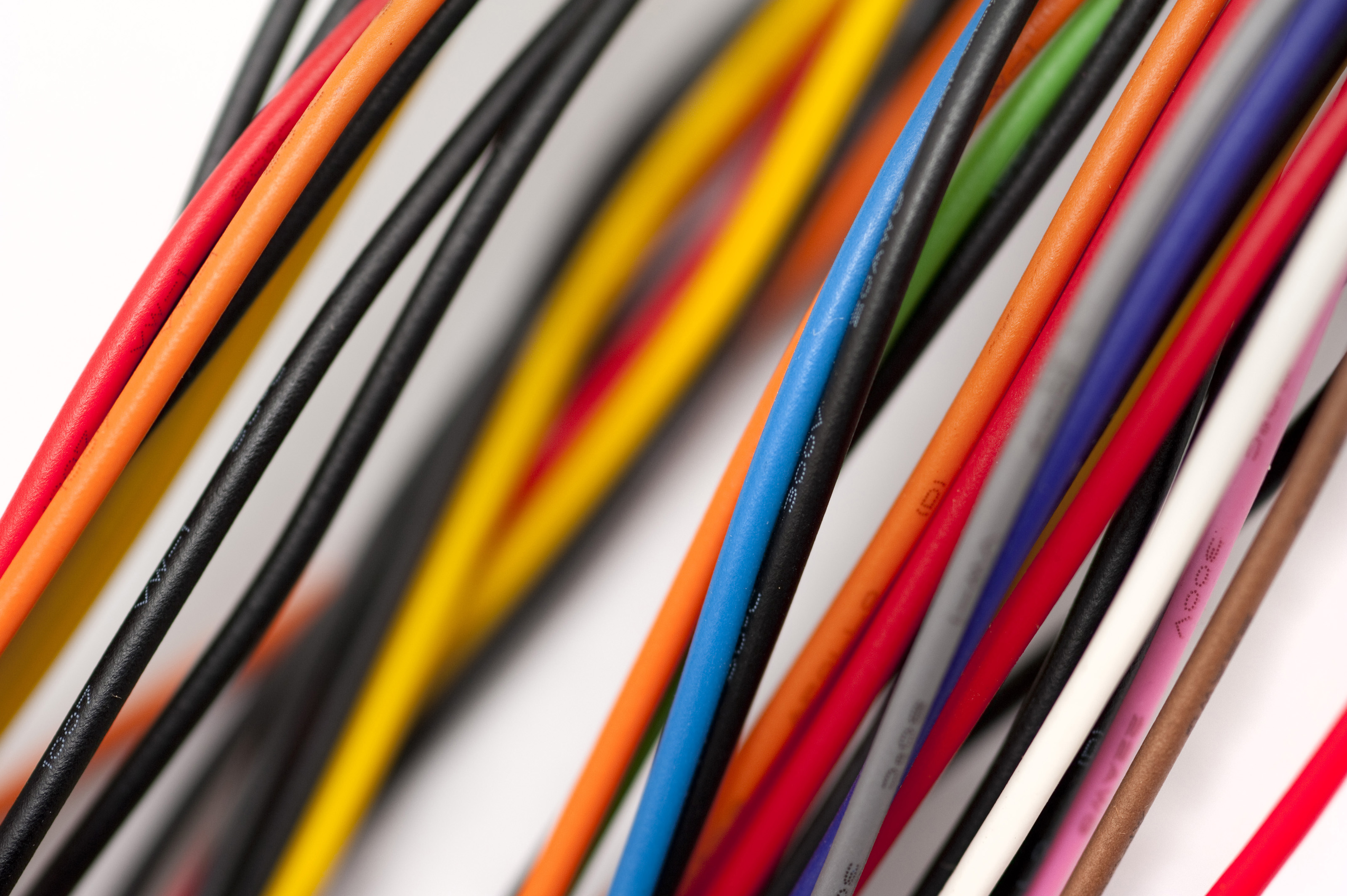 Free Stock Photo 12671 various colored wires | freeimageslive - How To Wire Well Pressure Switch