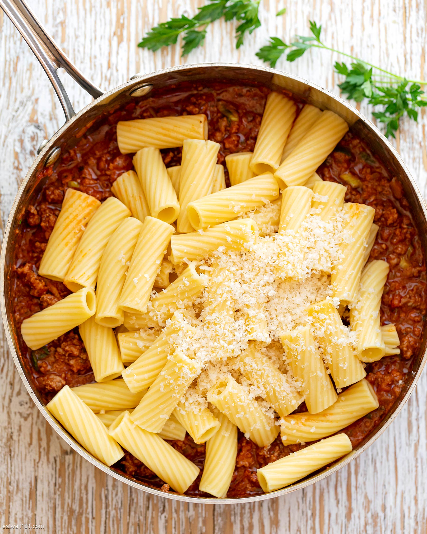 Ground Beef Pasta Recipe in Tomato Sauce – Beef Ragu Pasta Recipe - Pasta Fresca Recipe From Noodles And Company