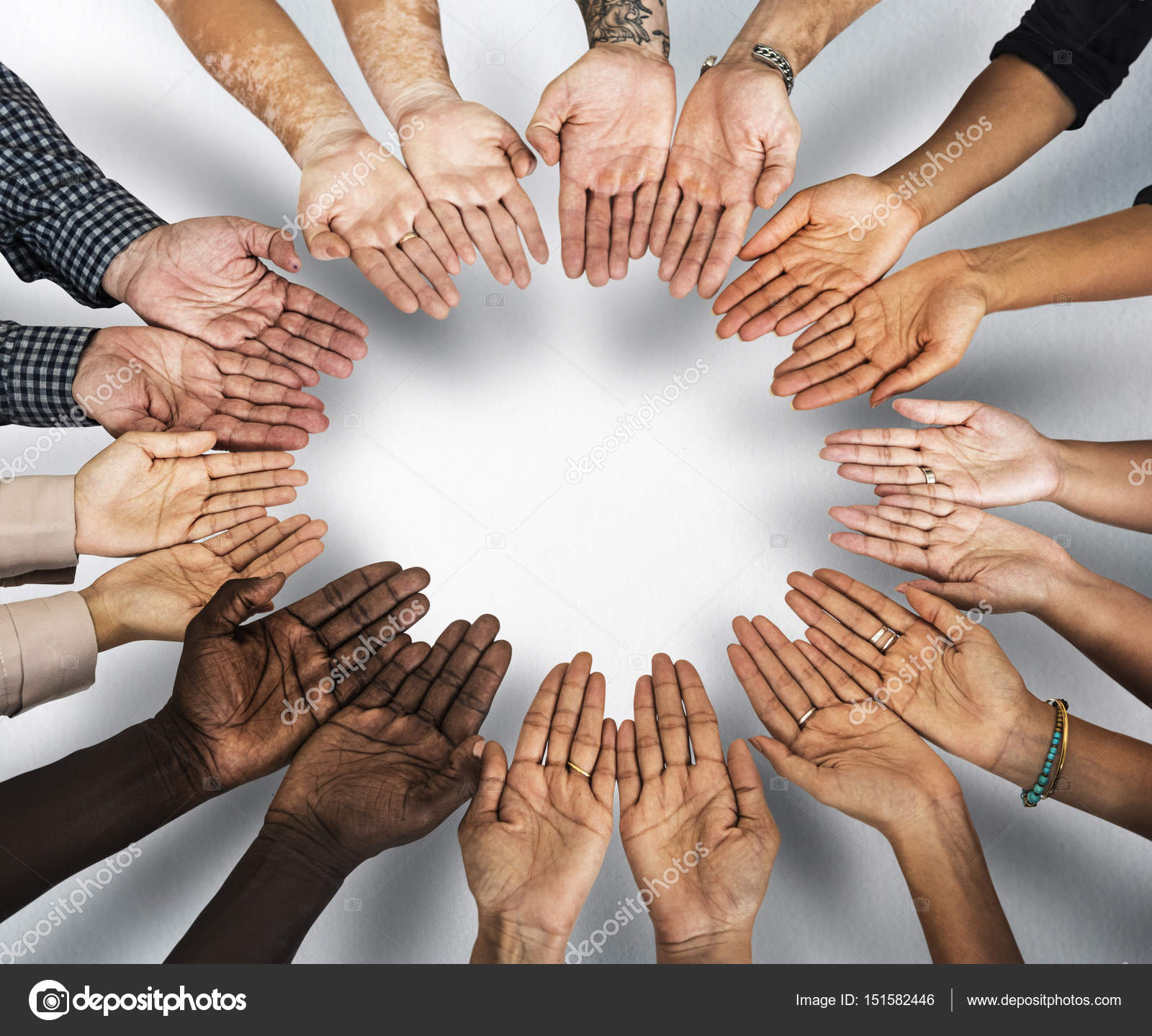 Group of human hands assembled in circle Stock Photo by ©Rawpixel 151582446 - Hands For Healing With Needles Of Light Inc