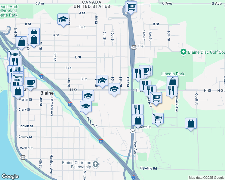 H Street, Blaine WA - Walk Score - 1685 H Street Blaine Wa 98230 United States