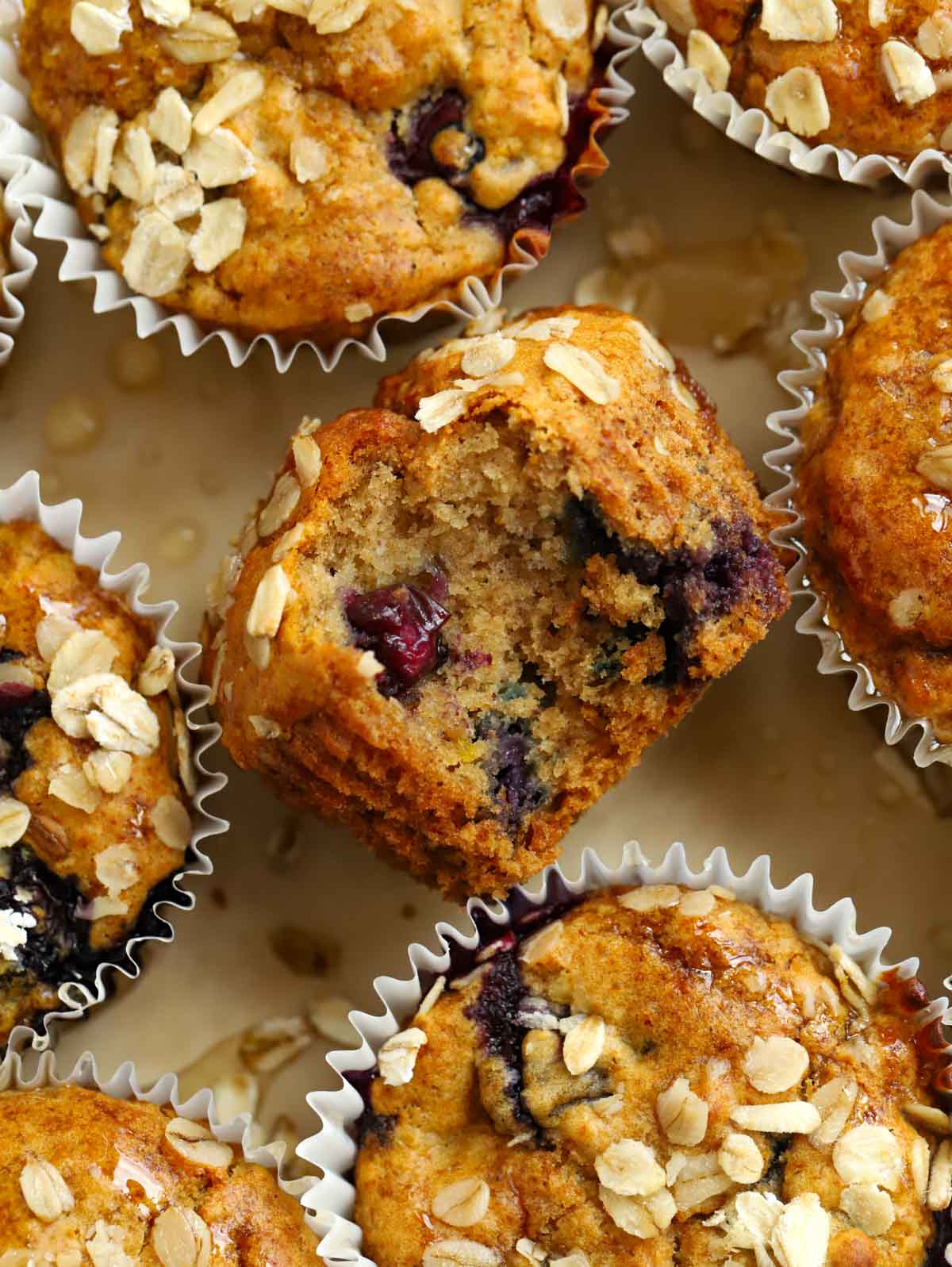 Healthy Breakfast Muffins {Blueberry & Oat} - Recipe To Lose Weight With Apple Cider Vinegar