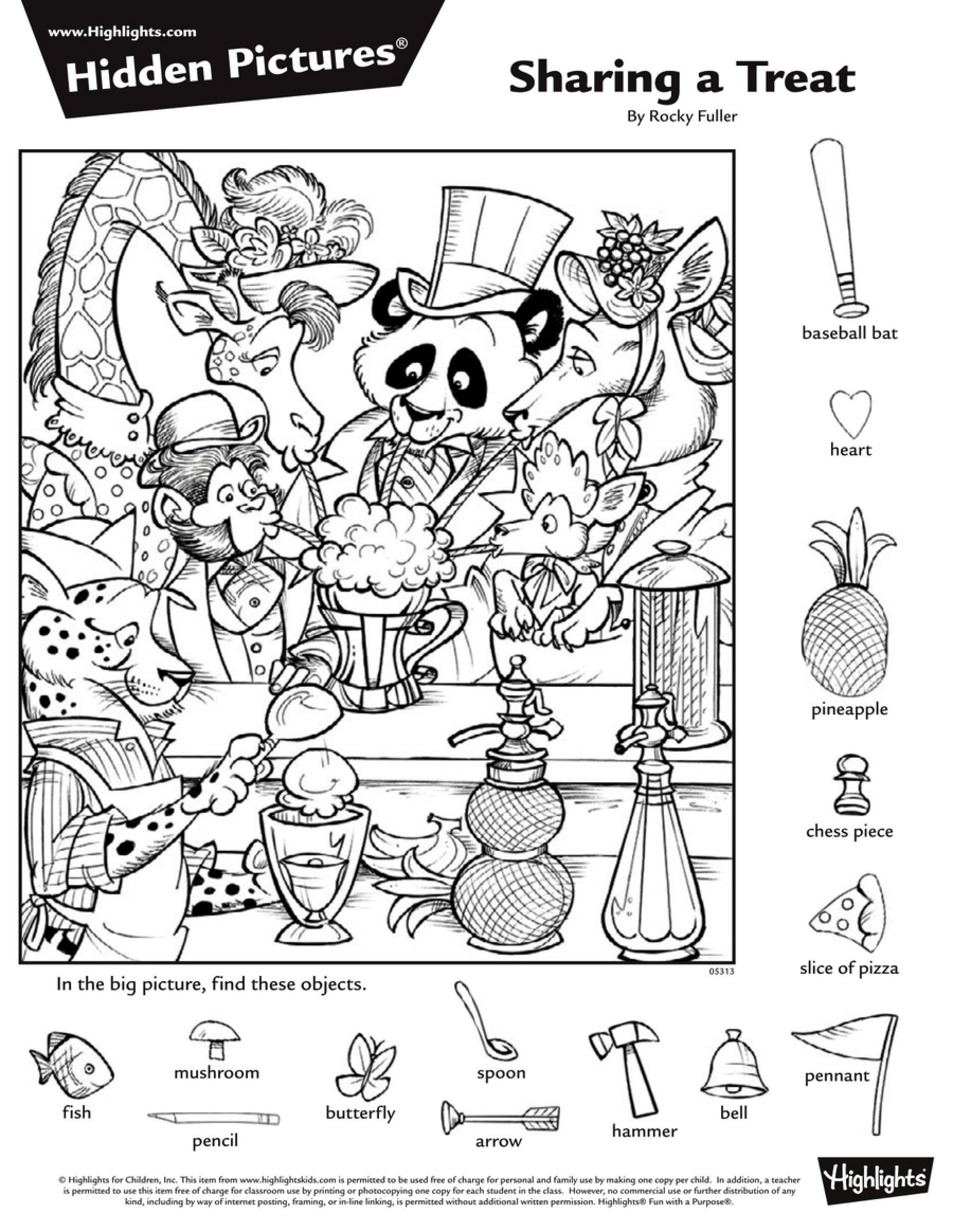 Hidden Picture Free Printables For Kids - Hidden Cameras With Night Vision And Audio