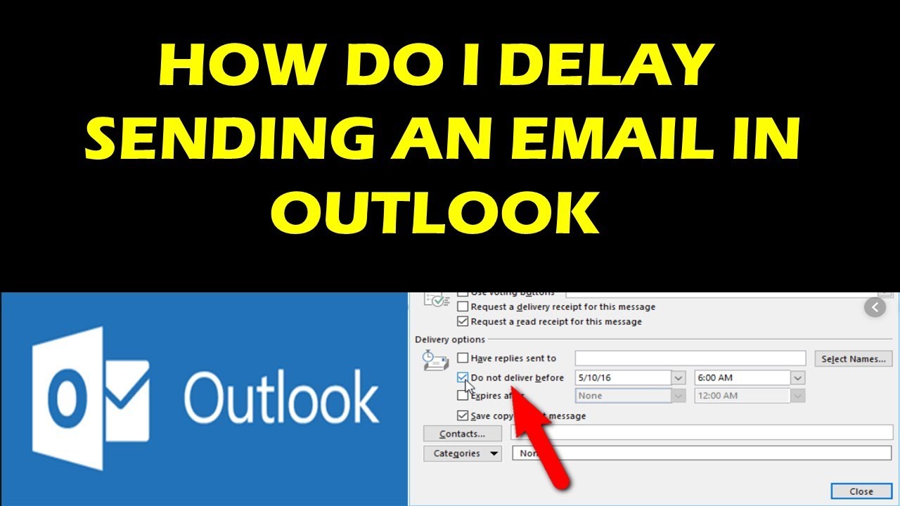 HOW DO I DELAY SENDING AN EMAIL IN OUTLOOK - YouTube - How To Cancel A Delayed Delivery Email In Outlook