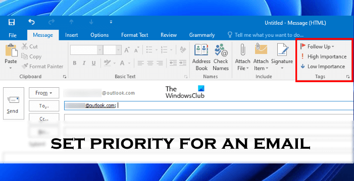 How To Send An Email With High Importance In Outlook