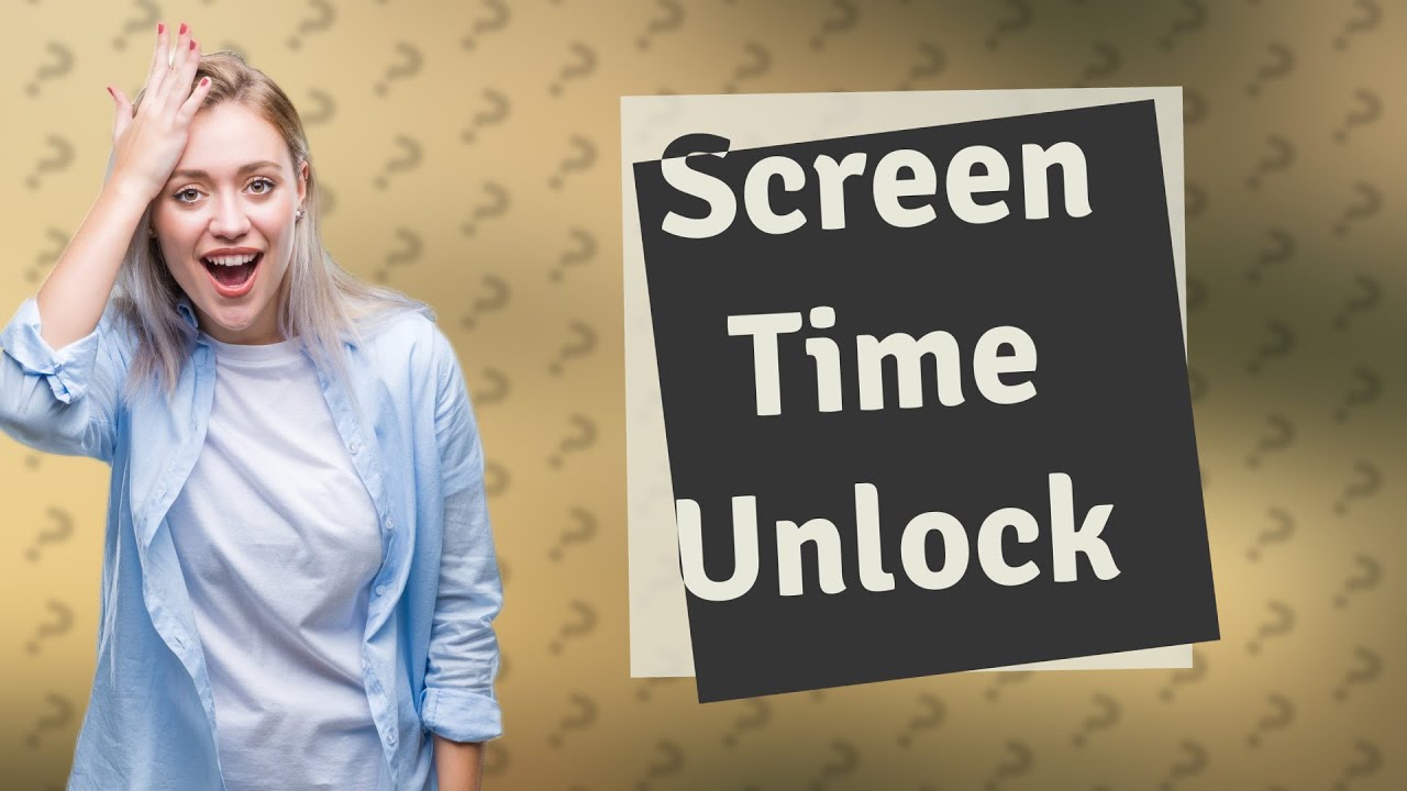 How do I unlock my Screen Time without password? - YouTube - What Is Screen Time Unlock App
