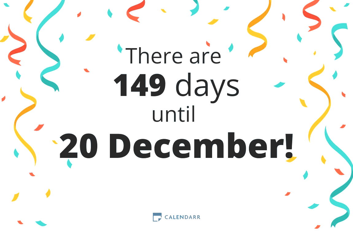 How many days until 20 December - Calendarr - How Many Days From Today To December 31 2024