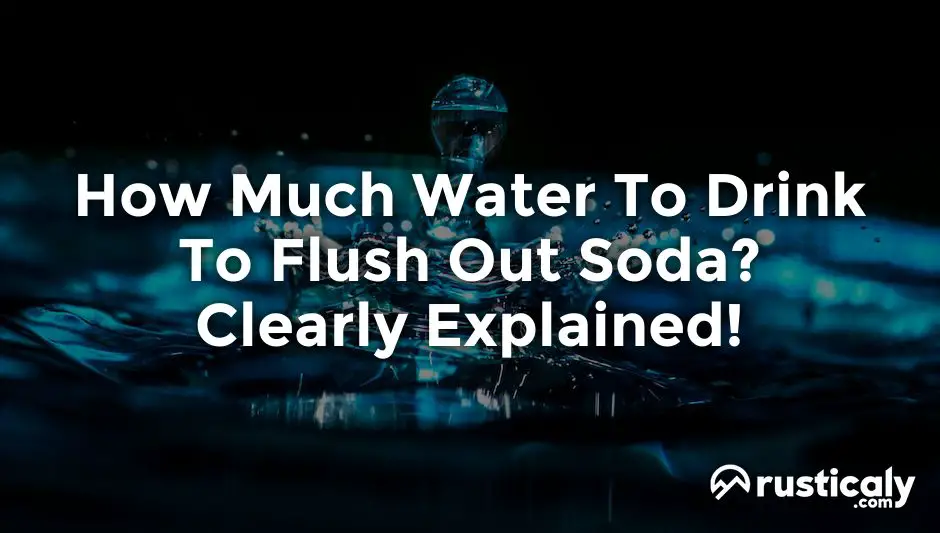 How Much Water To Drink To Flush Out Soda