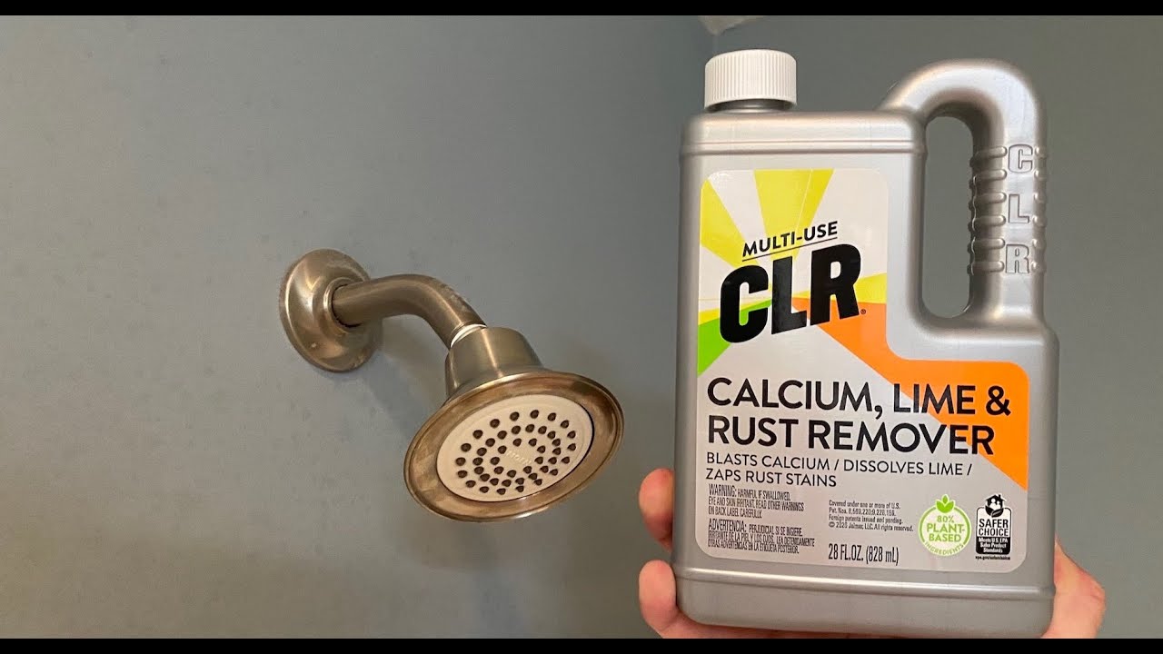 How to Clean a Shower Head with CLR - Calcium, Lime & Rust Removal - How To Remove Calcium Deposits From Shower Head