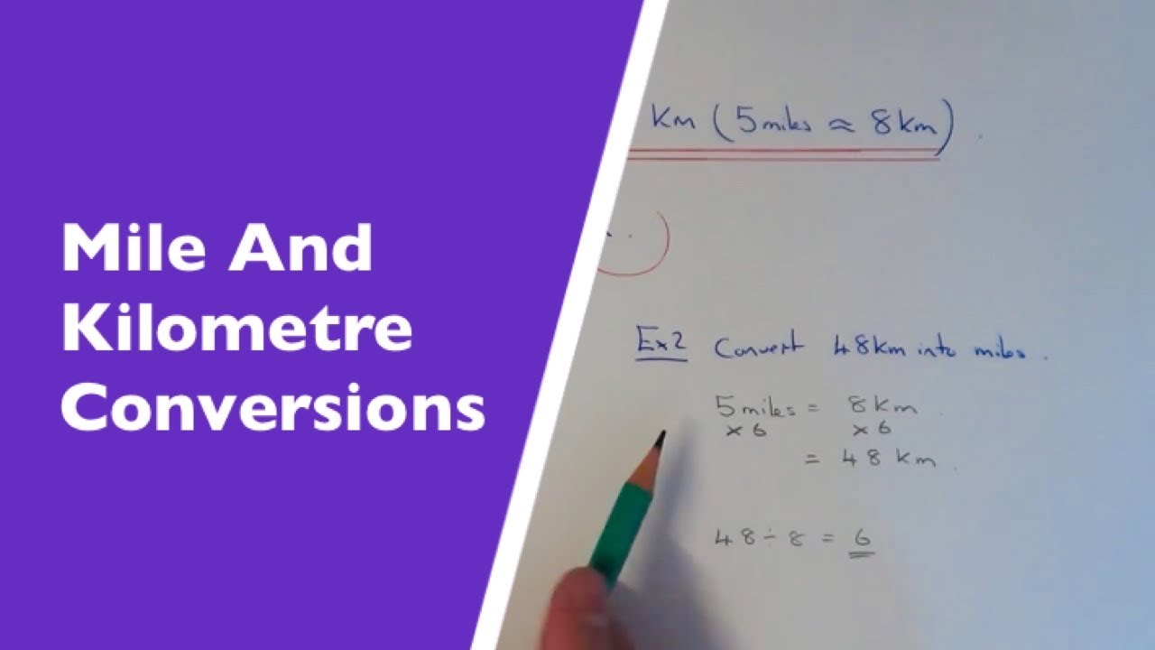 How To Convert Between Miles And Kilometres Using 5 miles = 8km (non - How Many Miles Is 82 Kilometers