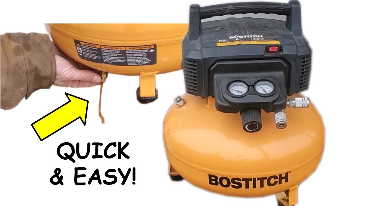 How to Drain an Air Compressor - FAST - YouTube - Blowing Out Water Lines With Air Compressor