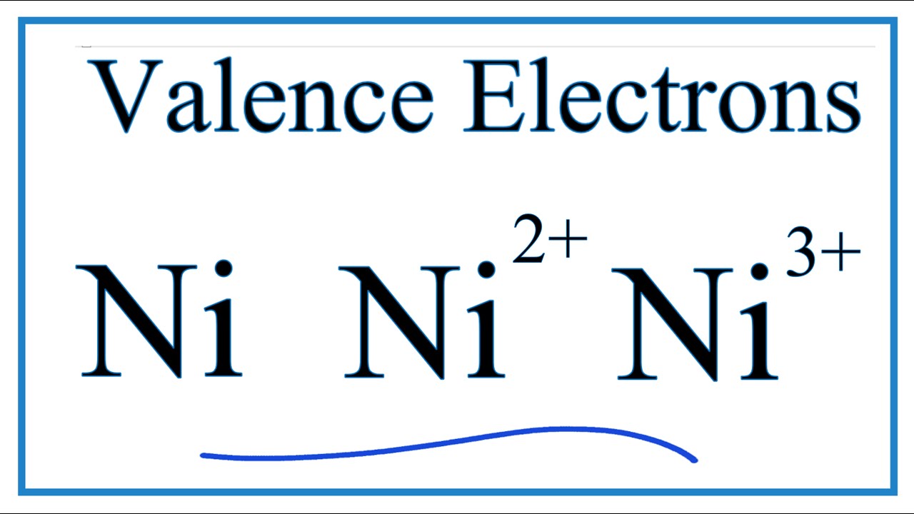 How to Find the Valence Electrons for Nickel (Ni) - YouTube - How Many Electrons Are In Nickel