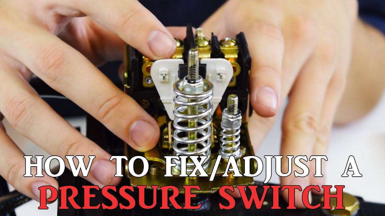 How To Fix/Adjust A Pressure Switch - YouTube - How To Adjust Air Pressure On Air Compressor