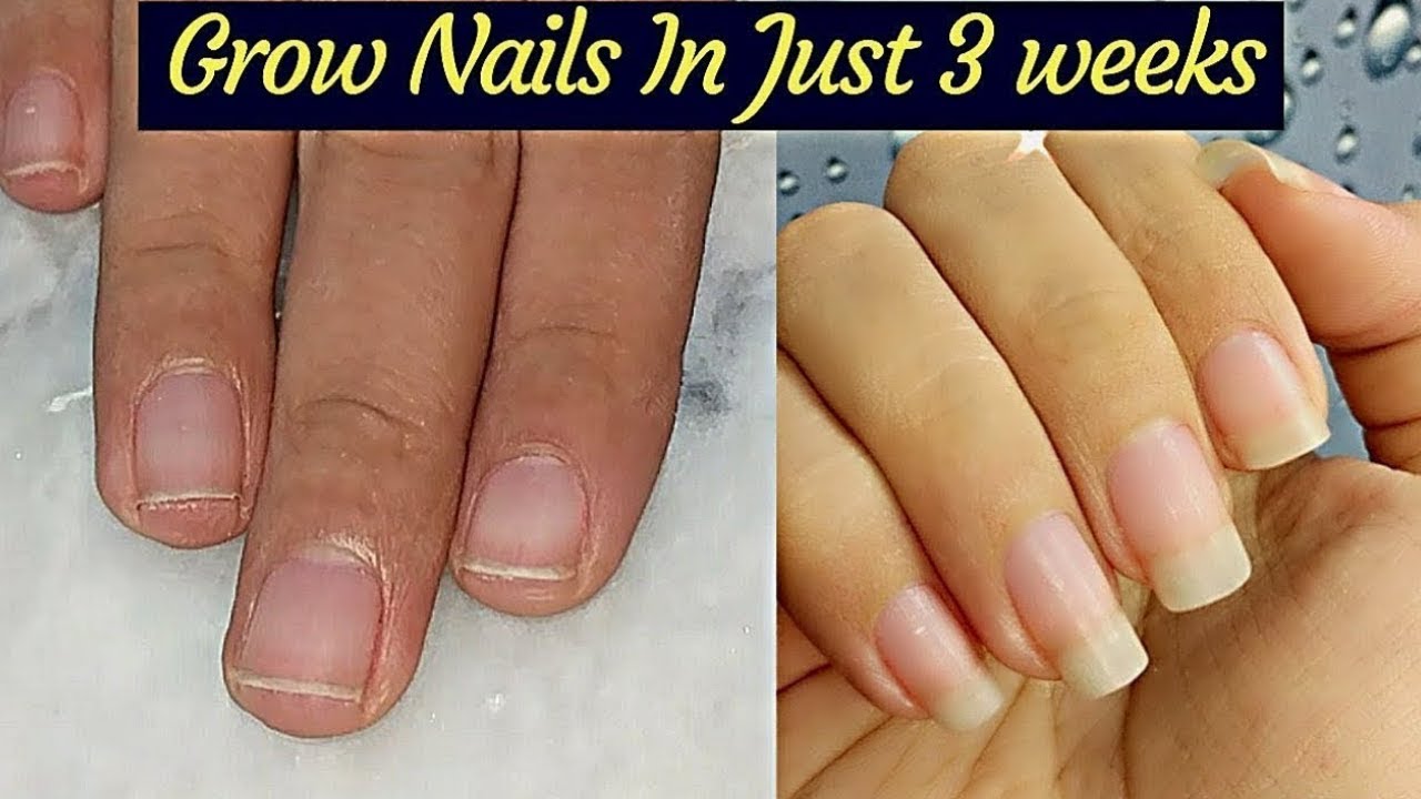 How To Grow My Nails Long In Just 3 Weeks 👍 - YouTube - How Fast Do Nails Grow In A Week