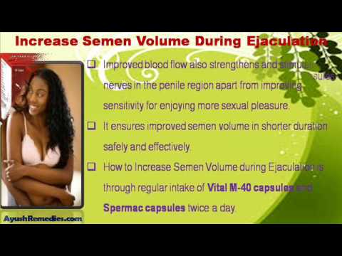 How To Increase Ejaculate Volume Lecithin