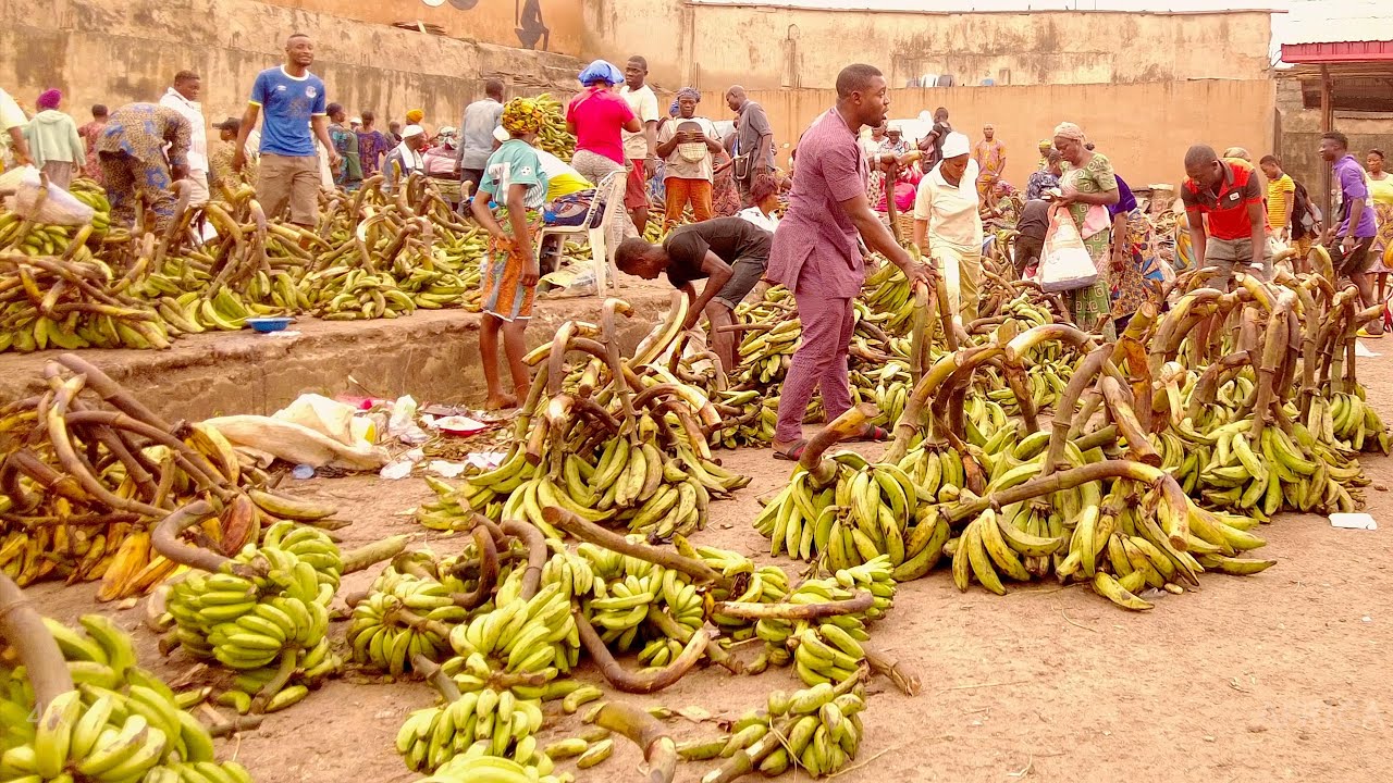 Humongous and Insanely busy African Raw Food and Fruit Market - YouTube - Worldwide International Foods & African Market