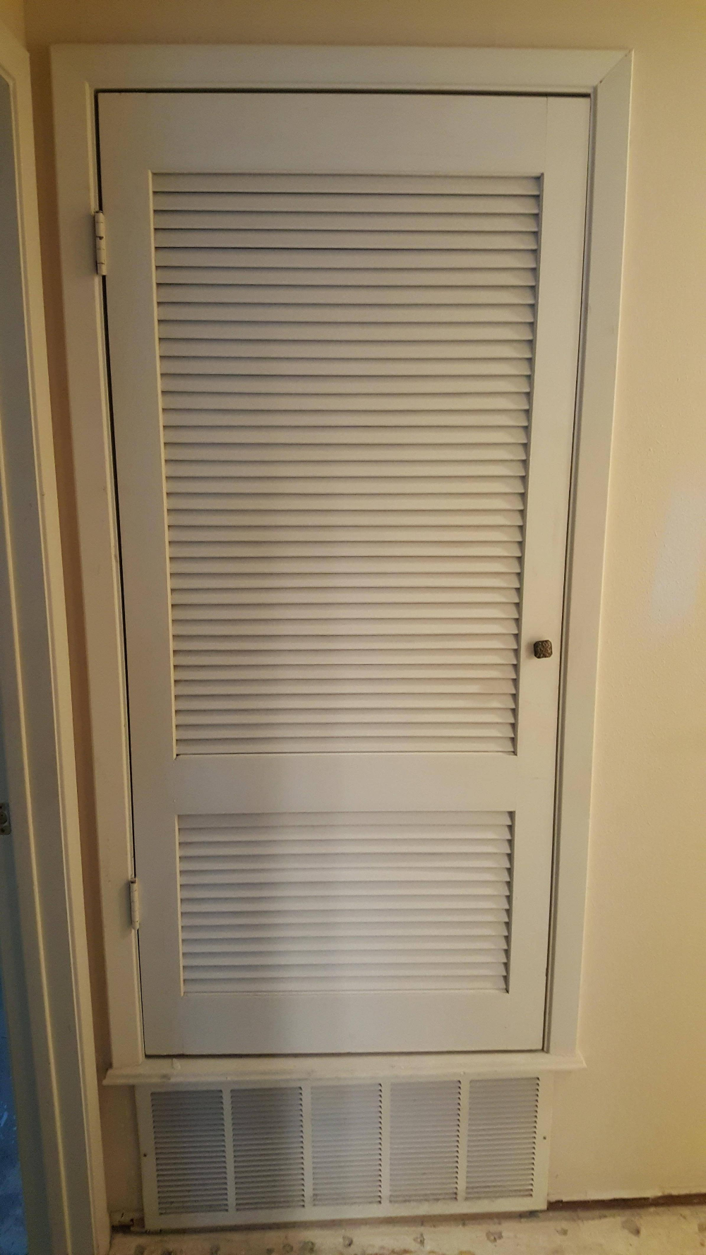 hvac - How do I replace a non-standard sized AC closet door? - Home - Does Keeping Doors Closed Help Ac