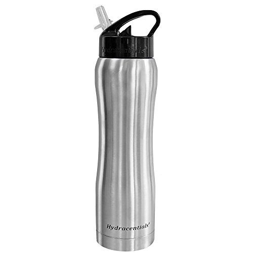 Insulated Water Bottle With Silicone Straw