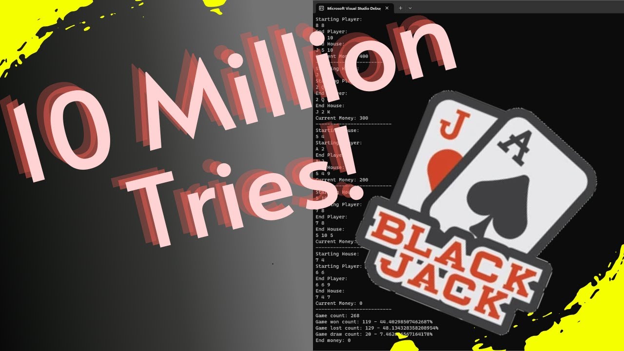 How Many Blackjack Hands To A Million With 100
