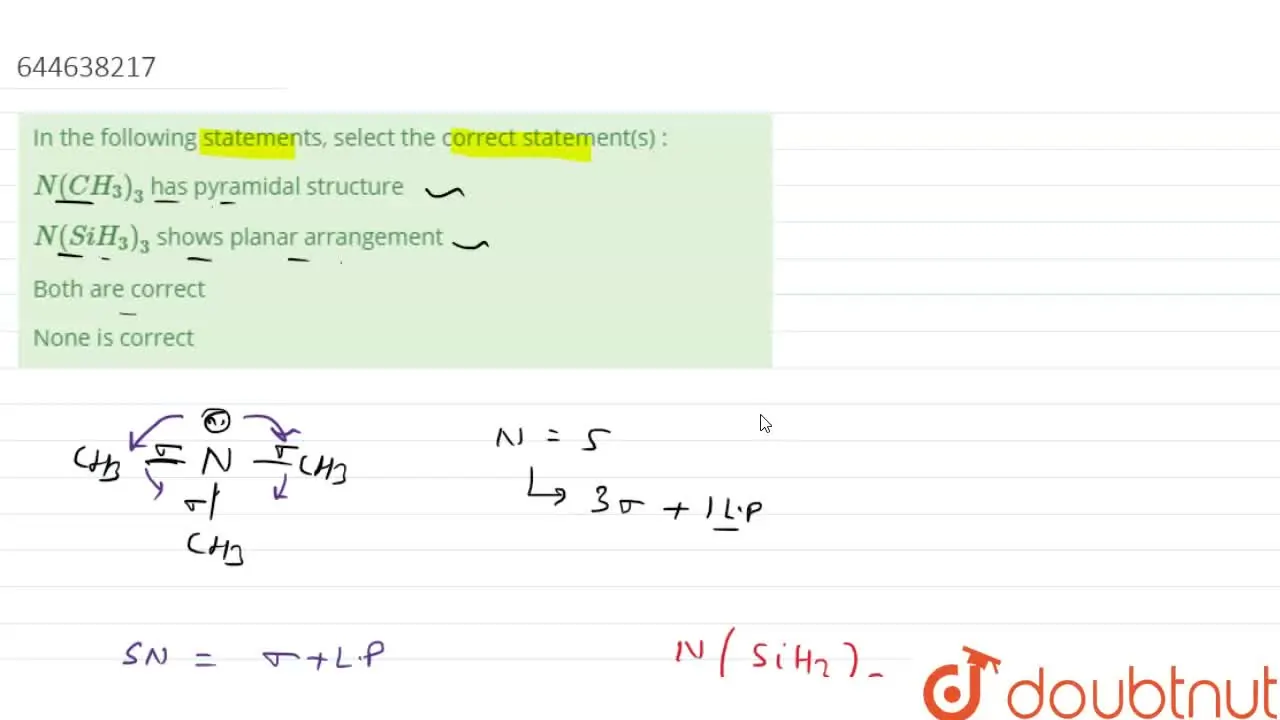 In the following statements, select the correct statement(s) - Identify The Correct Statement From The Following