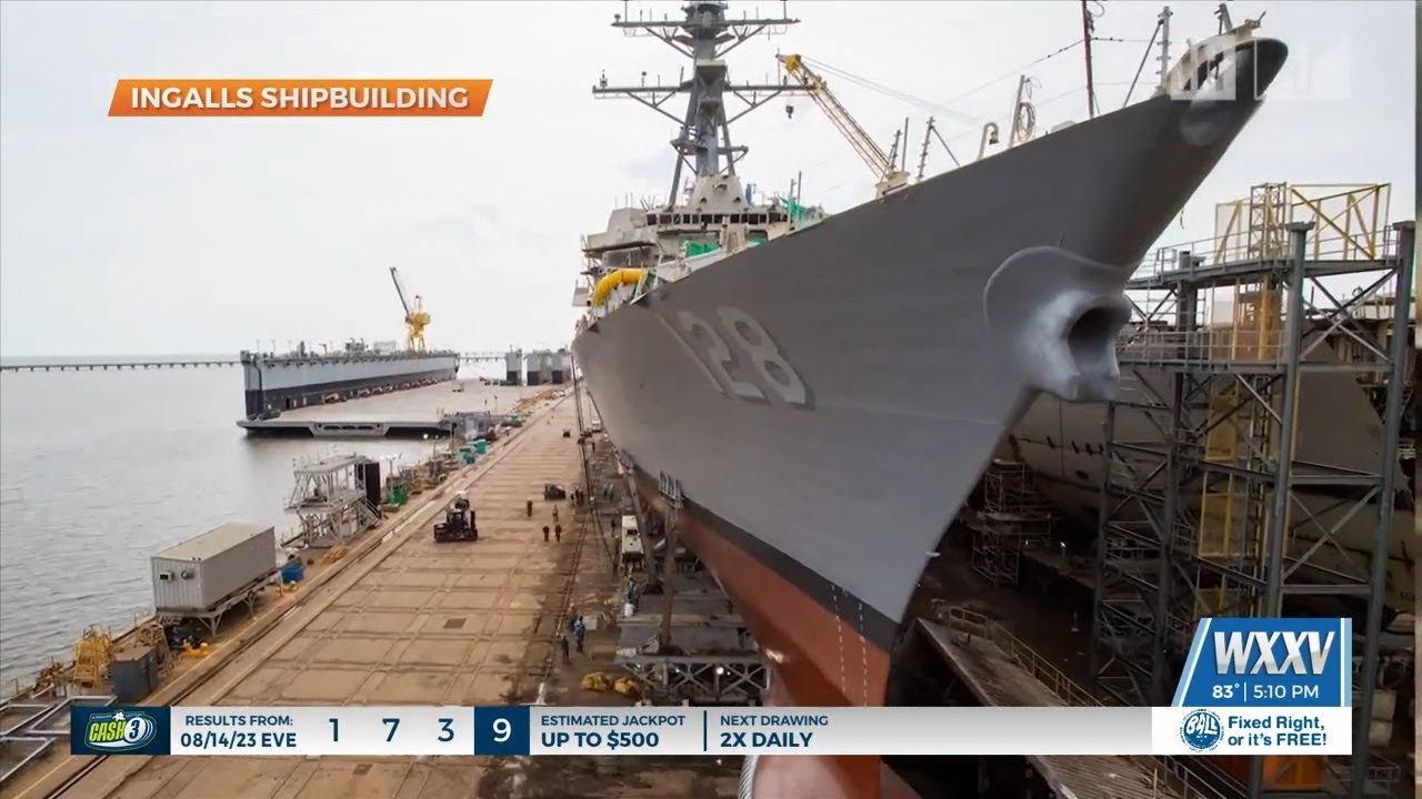 Uss Jeremiah Denton Advanced Destroyer Launched By Ingalls Shipbuilding