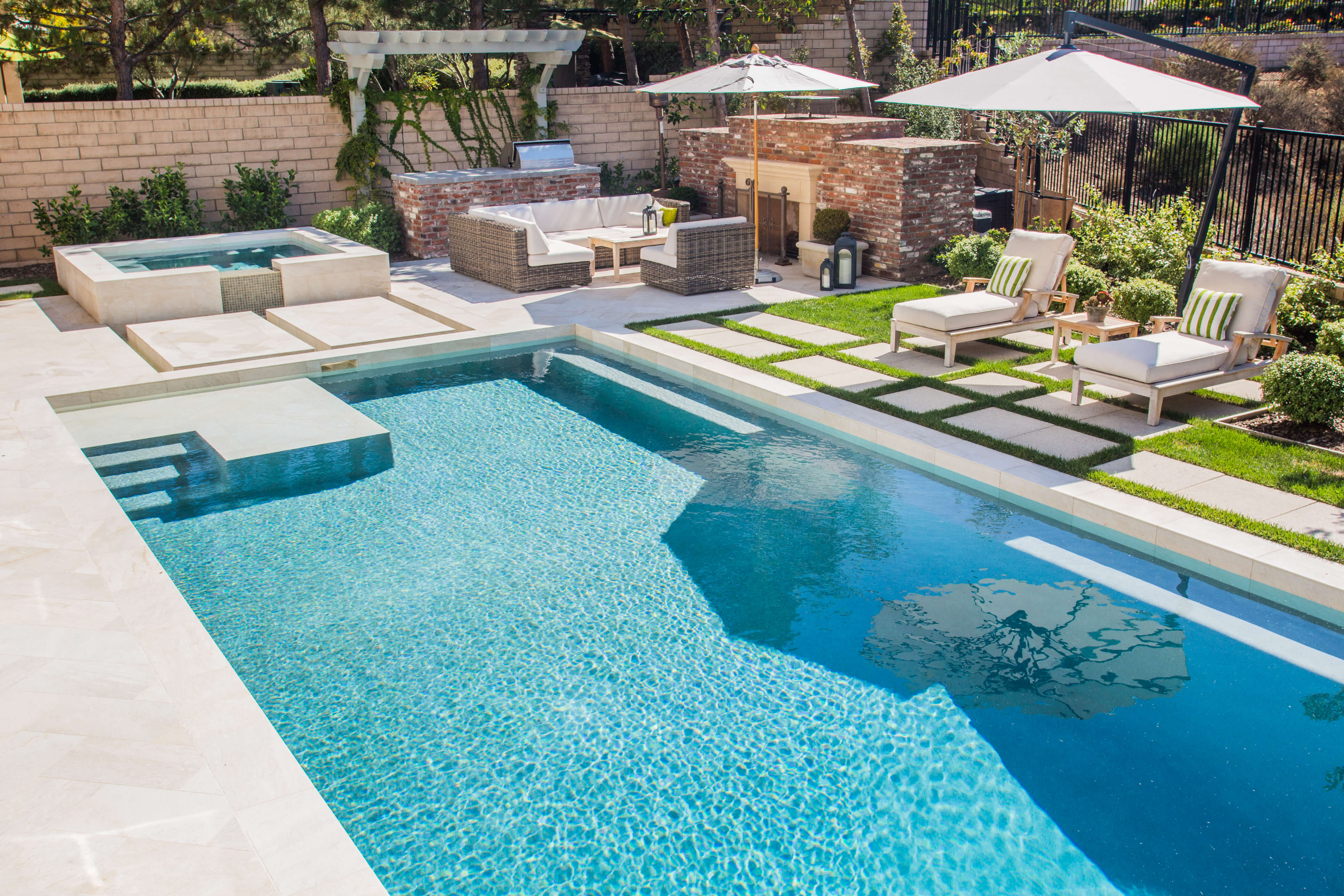Inground Pool Photos San Diego | Water Feature Photos | Pool Builders - Pool Game That Pays Real Money