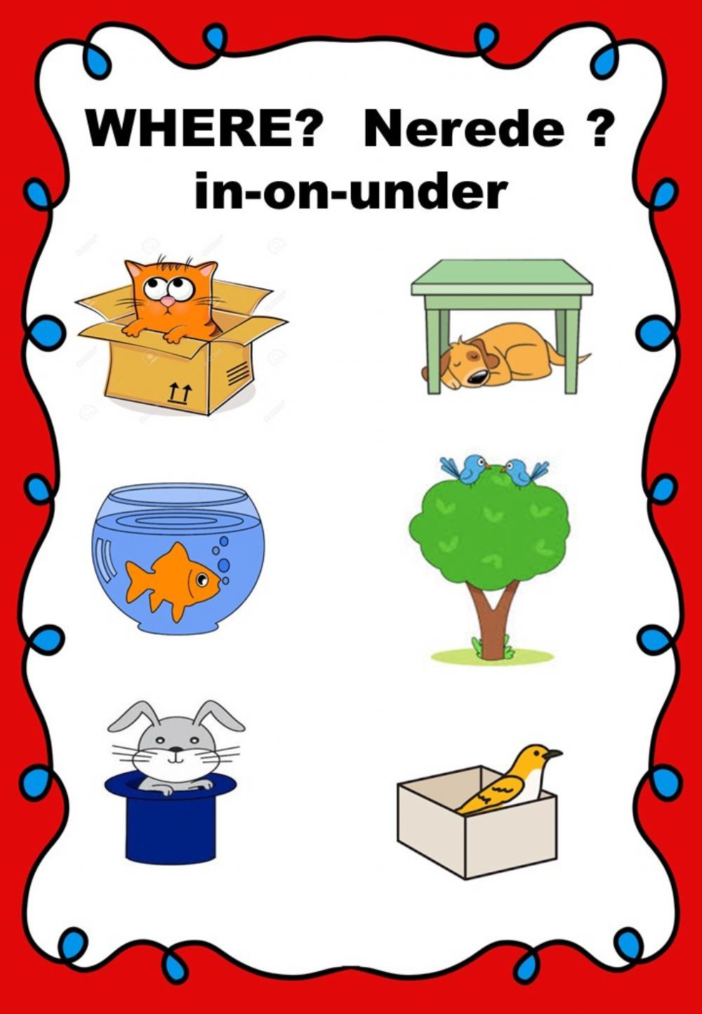 In,on,under - Interactive worksheet | Grammar for kids, Kindergarten - Under A Trustee Group Life Policy