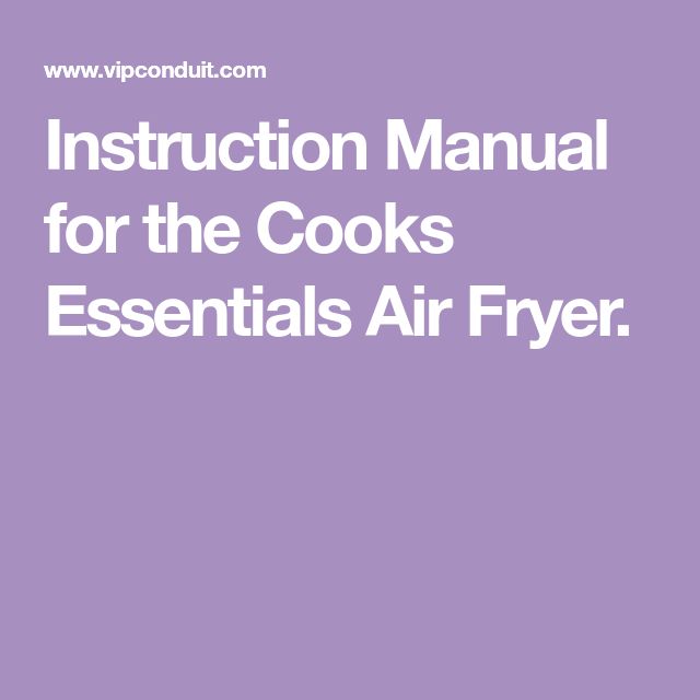 Cuisinart Air Fryer Manual Pdf Free Download