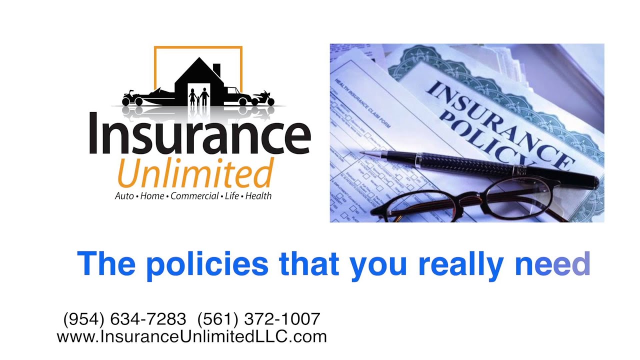 Insurance Unlimited, LLC Commercial - YouTube - One & Only Insurance Agency Llc